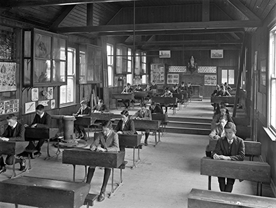 Waterpark College, Waterford, classroom 1913